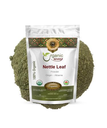 Organic Way Nettle Leaf Powder (Urtica dioica) - Herbal Tea | Organic & Kosher Certified | Raw Vegan Non GMO & Gluten Free | USDA Certified | Origin - Albania (1LBS / 16Oz) 16 Ounce (Pack of 1)