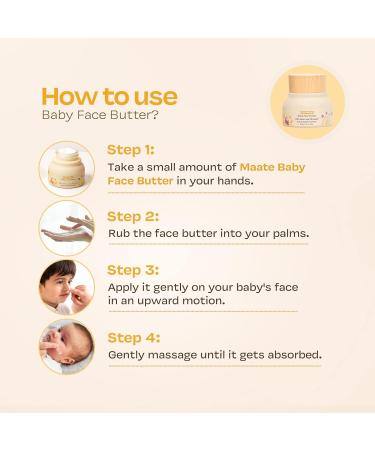 Maa_te Baby Face Butter (50 gm) | Nourishing Shea & Avocado Cream for Kids 0-12 | Quick Absorbing Baby Face Butter - Buy Online on GoSupps.com