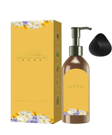 Wisylizv Natural plantbased hair dye shampoo floral single dose hair color for gray hair black dye for adults men women and the elderly - Buy Online on GoSupps.com