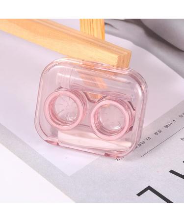 Clyhon 2PCS Contact Lens Case Set with Tweezers & Suction Cup - Transparent Travel Container for Outdoor Activities - Buy Online on GoSupps.com