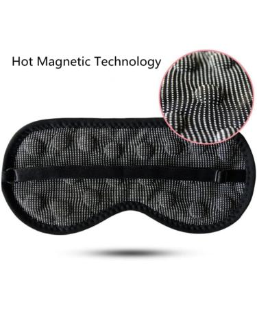Far Infrared Magnetic Eye Mask | Adjustable Strap Blackout Blindfold for Sleep, Travel, Meditation - Velvet Eyeshade for Men and Women - Buy Online on GoSupps.com