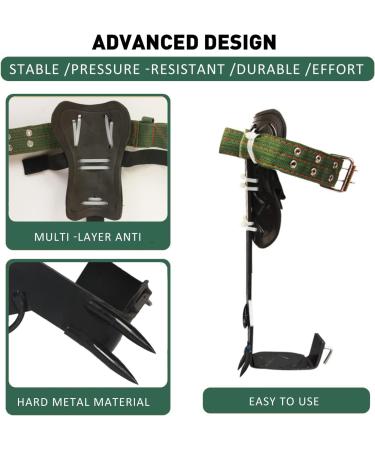 Buy 2Claws Stainless Steel Tree Climbing Crampons - Durable Spikes Set with Straps & Gloves for Safe Tree Work - International Shipping Available - Buy Online on GoSupps.com