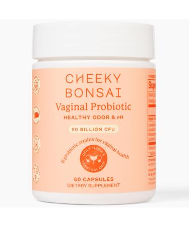 Cheeky Bonsai Vaginal Probiotic for Women pH Balance with Maximum Support 20 Billion CFU Probiotics - 8 Unique Strains for Her - Lactobacillus Blend - 60 Cap
