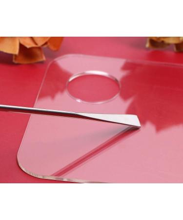 ONLYKXY 2-Piece Acrylic Makeup Palette & Spatula Set - Cosmetic & Nail Art Mixing Tools - Buy Online on GoSupps.com