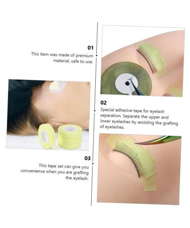 MAGICLULU 30 Rolls Lash Tape Make up Makeup Tape Eyelash Adhesive Tape Lash Tape Adhesive Fabric Tape Fabric Tape for Eyelash Eye Stickers Non-woven Fabric With Hole Extension Belt - Buy Online on GoSupps.com