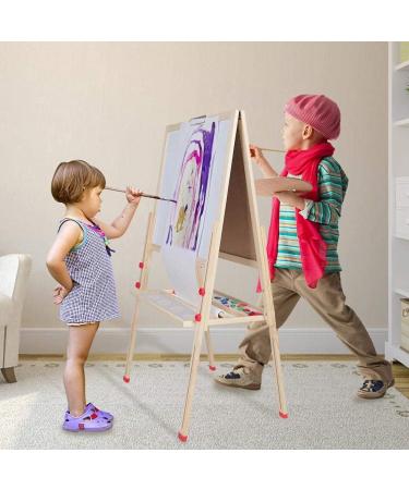 Wakects 3-in-1 Multi-Activity Table for Kids | Magnetic Wooden Panel Drawing Tools & Accessories | Ideal for Girls & Children Shop Internationally! - Buy Online on GoSupps.com