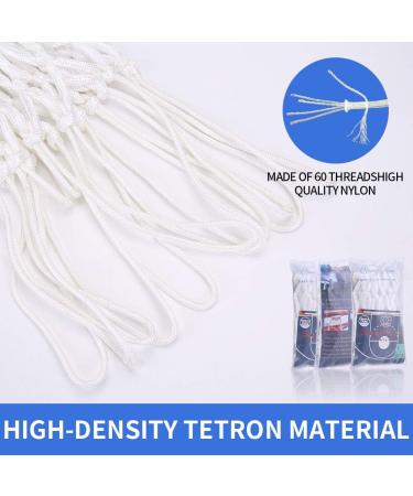 Spring Meow Basketball Net Replacement - 21 Ultra Heavy Duty All-Weather Hoop Net - Indoor/Outdoor Standard Rim - 2023 Upgraded Quality - White - Buy Online on GoSupps.com