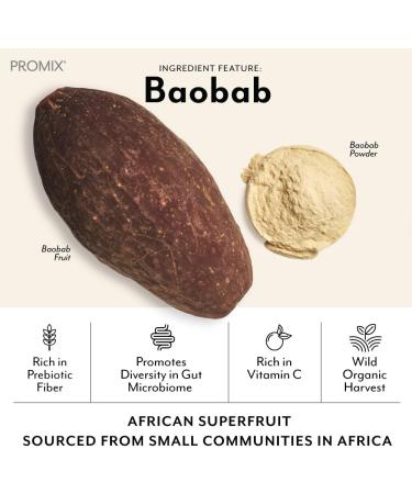 Promix Debloat Prebiotics & Probiotics with Baobab - Bloating Relief & Immune Support - 30 Servings of Florida Orange - Vitamin C Rich - Buy Online on GoSupps.com