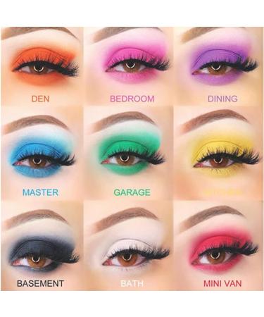 Rainbow Eyeshadow Palette - High Pigmented Colorful Eyeshadow Palette Black Red Blue Matte Eyeshadow Palette Professional Eyeshadow Cruelty-free Makeup Palette - Buy Online on GoSupps.com