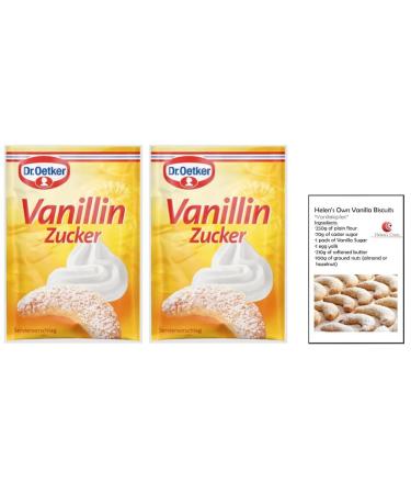 20x Genuine GERMAN VANILLA SUGAR Sachets by Dr Oetker includes Helen s Own Recipe Booklet for Vanilla Biscuits 20x 8g Sachets of VANILLA SUGAR total of 160 grams - Buy Online on GoSupps.com