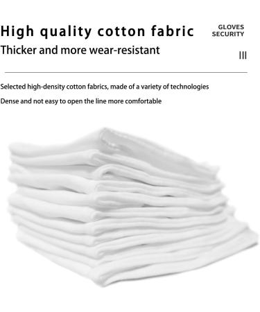 Dinghaole 5 Pairs of Cotton Gloves White Eczema Cotton Moisturising Gloves for Dry Hands Also Enjoy Three Different Sizes for Men Women and Children Breathable Washable Stretchable Gloves - Buy Online on GoSupps.com