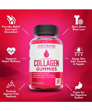 Atlantis Nutrition Collagen & Magnesium Gummies Combo Pack - 120 Gummies - Buy Online on GoSupps.com