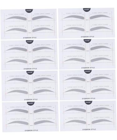 Beatifufu 2 Makeup Stickers Easy Eyebrow Stencil Tool Stickers Makeup Kit Eyebrow Sticker Template Simple A607 - Buy Online on GoSupps.com