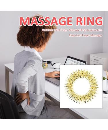 Acupressure Massage Ring Set for Stress Relief - Finger & Wrist Massage for Osteoarthritis & Improved Circulation - Buy Online on GoSupps.com