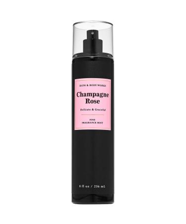 Bath & Body Works CHAMPAGNE ROSE Fine Fragrance Mist 8 Fluid Ounce (2020 Limited Edition)