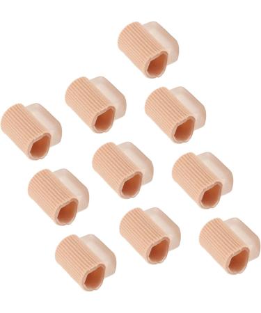 10 Pack Toe Cushion Tube | Pain Relief for Overlapping Toes & Bunions | Fiber Gel Comfort - Buy Online on GoSupps.com