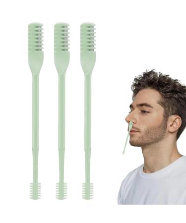 Nose Hair Trimmer for Men Double Head Nose Shaver3 Parts Portable 360 Degree Rotating Shaver for Grooming of Men and Women Vegetable