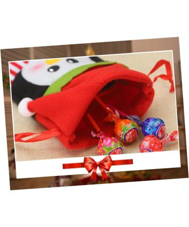 Healvian 4pcs Christmas Bags for Kids Goodie Bags for Kids Christmas Candy Bag Drawstring Bag - Buy Online on GoSupps.com