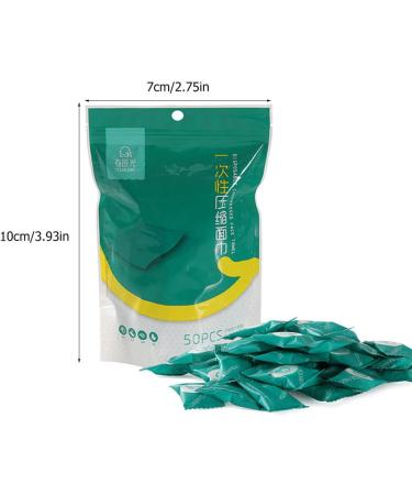 150 Pcs Compressed Face Towels - Eco-Friendly Plant Fiber Travel Towels | Soft Water Absorbent & Skin-Friendly Cleaning Towel Capsules for Outdoor Use - Buy Online on GoSupps.com