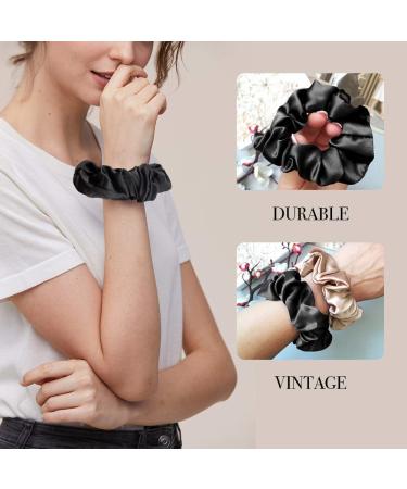 Mommesilk 100% Silk Hair Ties Set - Super Soft Silk Hair Rings (4 Pack) - Eco-Friendly & Reusable - Buy Online on GoSupps.com