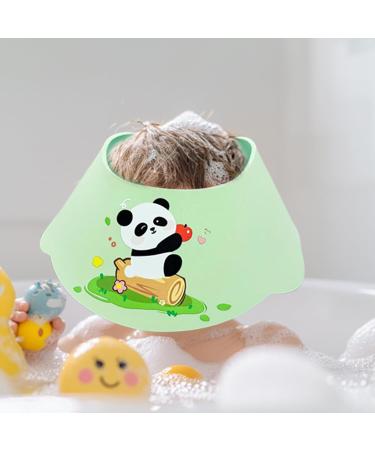Maciun Toddler Shower Cap Waterproof Kids Shower Cap Adjustable Shampoo Bath Shield For Kids Keep Ear Dry Eye Coverage Green - Buy Online on GoSupps.com