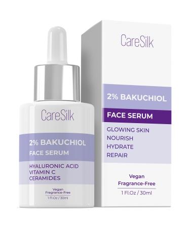 Bakuchiol Face Serum - Natural Retinol Alternative Extract - Renewal Organic Facial Moisturizer - Vitamin C Pure Vegan Treatment - Para Las Arrugas