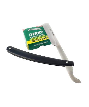 Razor Men Ustura Shavette Razor Set with 100 Derby Blades - Premium Straight Razor for Men | International Shipping Available - Buy Online on GoSupps.com