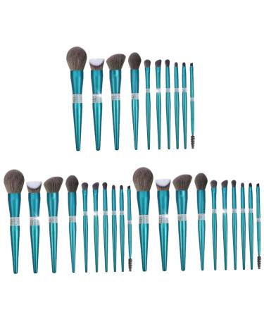 MAGICLULU 3 Sets Diamond Makeup Brush Facial Tools Beauty Tools Makeup Tool Beauty Kit Powder Applicator Eye Tool Brush Portable Brush Eye Shadow Brush Plastic Cosmetic Miss Face