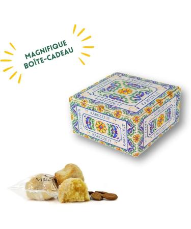 RAREZZE - Sicilian marzipan pastries in a pretty decorated biscuit box (gr.400). RAREZZE: Sicilian cupcakes cannoli cassate artisanal pastry - Buy Online on GoSupps.com