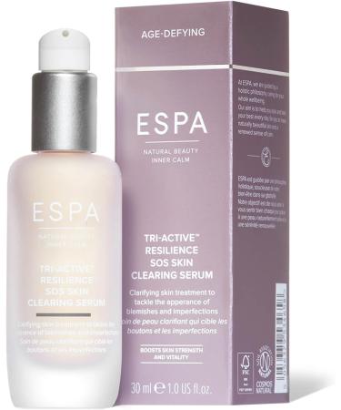 ESPA | Tri-Active Resilience SOS Skin Clearing Serum | 30ml | Clarifies Blemishes & Imperfections | Menopause-friendly - Buy Online on GoSupps.com