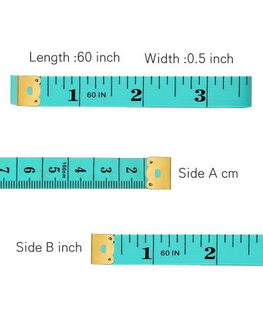 12 PCS Soft Tape Measures - 60-Inch/150cm Double-Scale Ruler for Sewing, Tailoring & Body Measurements - Buy Online on GoSupps.com