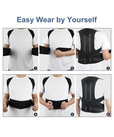 Back Support Belt & Posture Corrector - Relief for Upper & Lower Back Pain | Small Size Available - Men & Women - Buy Online on GoSupps.com