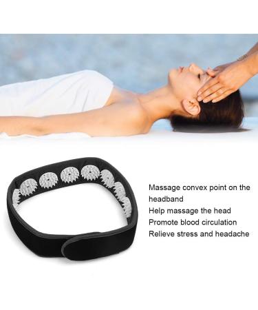Acupressure Headband Massager for Neck & Head Pain Relief | Relaxation & Stress Relief (Black) - Shop Internationally - Buy Online on GoSupps.com