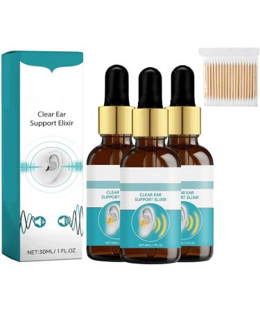 EchoPure Organic Ear Support Elixir Tinniease Spray for Tinnitus Tinnitus Relief for Ringing Relieve Ear Discomfort (3 Pcs)