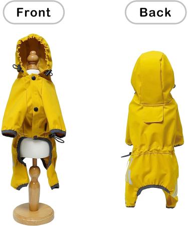 Waterproof Dog Raincoat with Reflective Strap - XL Yellow | Cosibell - Buy Online on GoSupps.com
