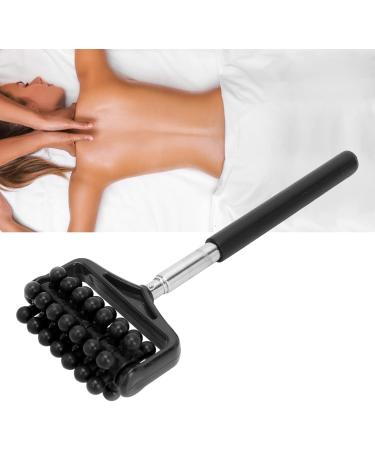 Telescopic Back Massage Scooter - Extendable Roller Massager for Sore Muscles Relief | Black | Men & Women | Ideal for Muscle Relaxation - Buy Online on GoSupps.com