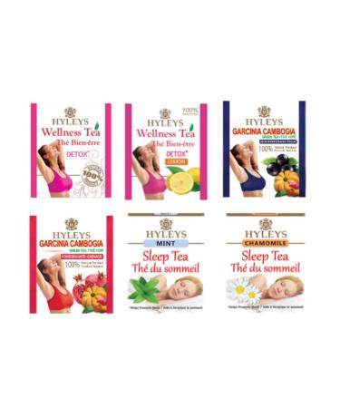 HYLEYS Tea 9-Pack Wellness 28-Day Detox Kit - 84 Tea Bags | GMO-Free, Gluten-Free, Dairy-Free, Sugar-Free, 100% Natural - Buy Online on GoSupps.com
