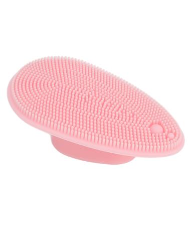 Silicone Face Brush Facial Cleansing Brush Multifunctional Convenient for Face Cleaning for Baby Shower(pink)