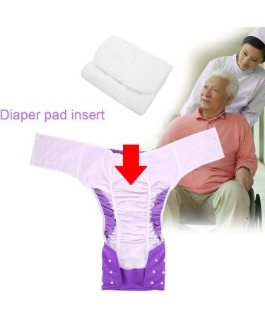 Adjustable Washable Adult Diaper Pants for Incontinence | Reusable Cloth Diapers | Purple Color - Buy Online on GoSupps.com