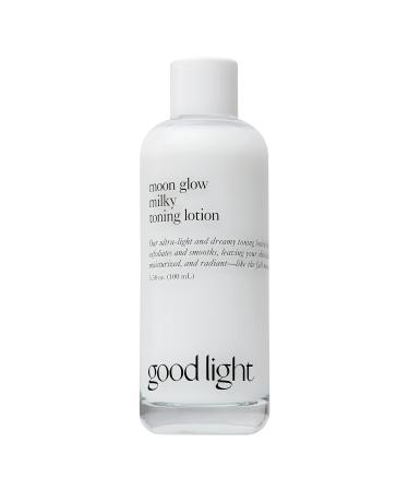 good light Moon Glow Milky Toner. Dreamy  Ultra-Light Facial Toner That Both Hydrates and Sheds Dead Skin Cells. Made with Niacinamide  Ceramides and AHAs. Sensitive Skin Safe (3.38 fl oz)