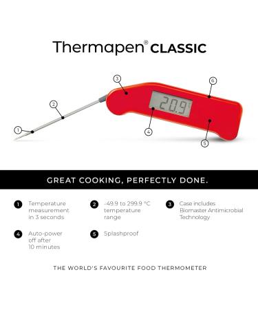 Buy ETI SuperFast Thermapen 3 Thermometer (Red) | Accurate & Fast Cooking Thermometer for International Shipping - Buy Online on GoSupps.com