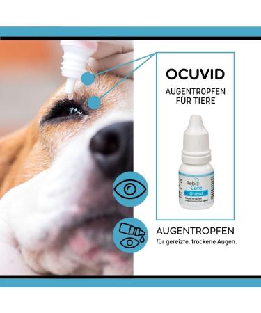 Ocuvid Eye Drops for Animals | Moisturizes Dry Eyes | Sodium Hyaluronate & Dexpanthenol | Ideal Cornea Care for All Animals - Buy Online on GoSupps.com