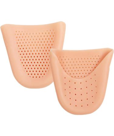 Silicone Toe Protectors for Women - Dance Gel Pads for Pointe Shoes with Breathable Hole - Brown One Size - Buy Online on GoSupps.com