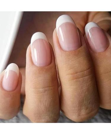  Hebterrka Set of 20 semi-cured gel nail strips for French manicures easy to use and remove - Buy Online on GoSupps.com