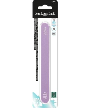 Jean Louis David - Set of 8 Nail Files - FSC Wood - for Filing Shortening and Shaping Nails - Random Colours - Buy Online on GoSupps.com