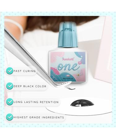 Axolotl Pro Glue No.1 | 5ml | 1-2 Sec Dry Time | 8 Weeks Retention | Professional Black Lash Adhesive | Organic, Latex Free, Sensitive Skin | Eyelash Extensions Supplies - Buy Online on GoSupps.com