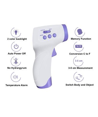 HD-Line Digital Thermometer - Accurate No-Touch Temperature Measurement for Body Objects & Space - LCD Display with 3 Color Modes Fever Alarm & Instant Read - Buy Online on GoSupps.com