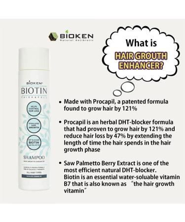 Bioken Biotin Hair Growth Conditioner - DHT Blocker for Hair Loss Control - Sulfate Free - All Hair Types - 10.1 oz - Buy Online on GoSupps.com