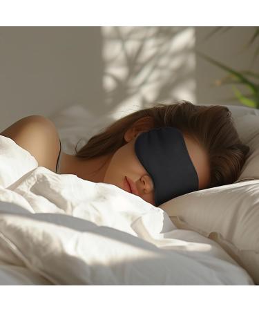Buy Silk Eye Masks for Sleep - Adjustable Strap 3 Pack Soft Satin Sleep Masks for Women & Men | Travel Blackout Eye Cover - Buy Online on GoSupps.com
