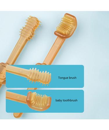 Buy Baby Toothbrushes for Infants & Toddlers | First Toothbrush Set with Tongue Brush & Dust Protection - Perfect Gift for Children - Buy Online on GoSupps.com
